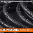thumbnail image 5 of iMeshbean 25FT 5800PSI Replacement High Pressure Power Washer Hose -3/8" Quick Connect, 5 of 18