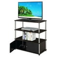 thumbnail image 3 of PaFagwy Designs2Go Highboy TV Stand with Storage Cabinets and Shelves for TVs up to 40 Inches, Espresso, 3 of 5