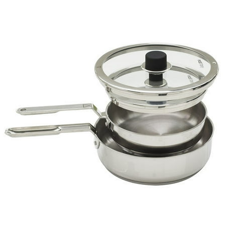 Natural Home Eazistore Stainless Steel 4-Piece Cookware Set