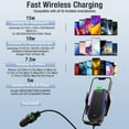 CARICABATTERIE WIRELESS AUTO 15 W Supporto Cellulare Caricabatterie A 15 W Supporto Cellulare Caricabatterie 134958793631