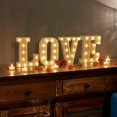 thumbnail image 3 of Yazoeia LED Alphabet Letter & Number Light Sign Decorations Lamp for Home Birthday Party Event Night Lights 22cm (I) CJB12-44799, 3 of 9