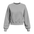 thumbnail image 7 of Horkkom Sweatshirt for Women Long Sleeve Solid Color Crewneck Sweatshirt Casual Pullover Cropped Sweatshirts, S-2XL, 7 of 7