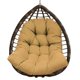 thumbnail image 1 of Cojín de cesta colgante impermeable para interiores y exteriores, cojín de asiento de cesta colgante suave y cómodo, almohadillas de asiento de silla de hamaca de jardín Fivean unisex, 1 of 2