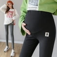 thumbnail image 4 of Leggings para embarazadas, ropa exterior de primavera y verano, pantalones de mujer embarazada de talla grande, pantalones elásticos finos, pantalones de cintura alta para el embarazo, 4 of 6