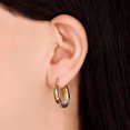 thumbnail image 3 of Arracadas Huggies de Oro Combinado de 14K TIMESQUARE  AHLC38MVM, 3 of 3
