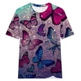 thumbnail image 4 of Pompotops Mode Femmes Été Demi Manches Pull Couleur Unie Casual Chemisier Tops, 4 of 4