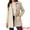 Beige, variant on Women's Midi-Length Notch Lapel Single-Breasted Overcoat Beige M