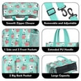 thumbnail image 3 of Teacher Tote Bag,Bull Terrier Dog and Flower Florals Teacher Utility Tote Bag,Large Work Tote Bags for Women with Multiple Pockets,Top Zipper Closure,13.8x10.6x6.7 Inch, 3 of 5