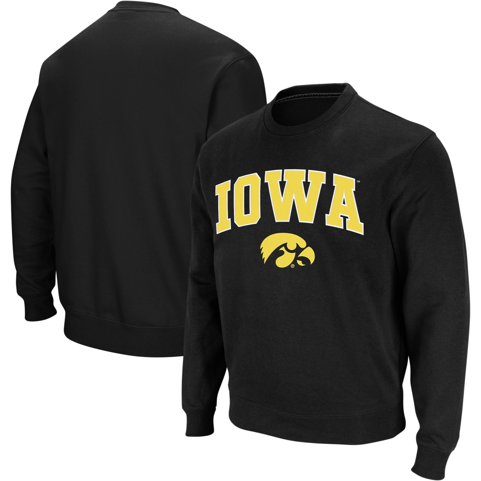 iowa hawkeyes crew neck sweatshirt