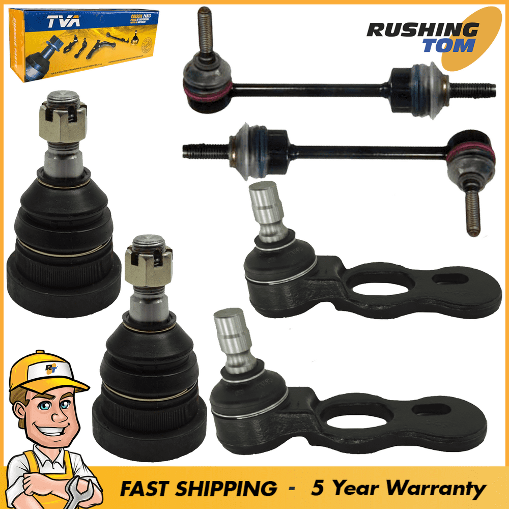 Front (2) Upper Ball Joints (2) Sway Bar Links And (2) Lower Ball