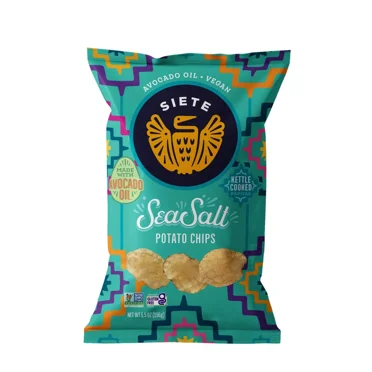 2x-Siete Sea Salt Kettle Chips - 5.5oz