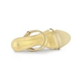 thumbnail image 4 of BLISSFUL STEP Sandales Compensées à Enfiler pour Femmes à Talon en Verre Transparent Or 8, 4 of 8