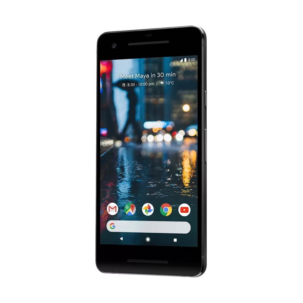Google Pixel 2 64GB G011A Verizon Unlocked 5" AMOLED Display 4GB RAM 12.2MP Smartphone - Just Black (Good)