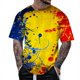 thumbnail image 1 of Playeras De Compresión Para Hombre, Camiseta De Manga Corta Con Cuello Redondo Y Estampado Floral De Moda De Verano Para Hombre, 1 of 4