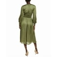 thumbnail image 2 of Maje womens  Smocked Waist Midi Dress, 34, Green, 2 of 3