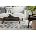 thumbnail image 2 of Well Woven Salem Willow Moroccan Lattice Trellis Black High-Low Textured 5'3" x 7'3" Area Rug, 2 of 5