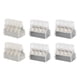 thumbnail image 3 of Conector de cableado de alambre de empuje, 100 piezas Cableado de alambre de empuje Bloques de terminales de PC Terminal de conector de cableado Grado profesional, 3 of 8