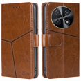 thumbnail image 1 of Gift compatible Huawei nova 12i 4G Magnetic Phone Case PU Leather Geometric Splicing Stand Cover, 1 of 5