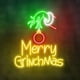 thumbnail image 2 of Letrero de neón personalizado de Feliz Grinchmas, letreros de neón LED Grinch, decoración de habitación, arte ligero, decoración de pared del hogar de Navidad, luces de neón, 2 of 4
