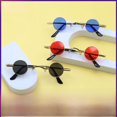 thumbnail image 2 of Gafas de sol redondas con montura ultra pequeña para hombres y mujeres, gafas de sol únicas de metal con montura redonda pequeña, 2 of 6