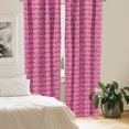 thumbnail image 2 of Ambesonne Ice Cream Window Curtains, Frozen Summer Desserts, Each 28" W x 84" L, Pink Sea Green and Multicolor, 2 of 4