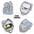 thumbnail image 5 of JIALIOU Mini Backpack Purse for Women Quilted Casual Daypack Small Travel Shoulder Bag, Cute Cat with Overalls, 5 of 7