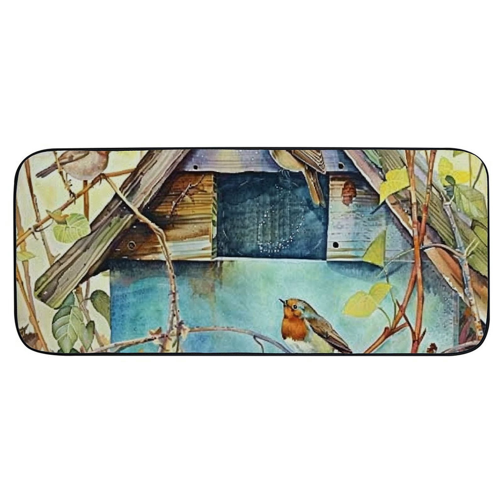 Heduofu Barn Birdsong Doormat – Decorative Door Mat, Door Mat with Non-Slip Rubber Backing, Easy Cleaning, Traps Dirt, for Entry, Patio, Garage 19.68*47.24 in