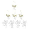 thumbnail image 7 of DRAFIDEEP Christmas Style Angel Shape Hanging Ornaments 8Pcs 9x7x3 in Large, 7 of 7