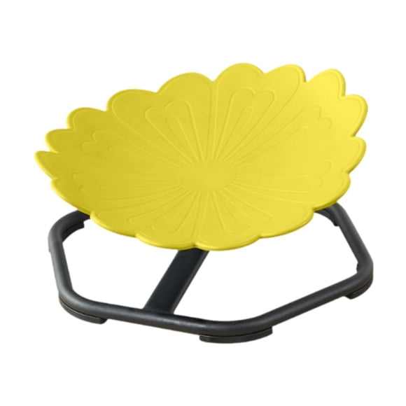 Silla giratoria para niños, silla de juguete sensorial, juguete científico antideslizante, asiento de silla giratoria para niños y niñas que mejora el Amarillo