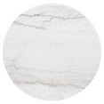 thumbnail image 6 of Maklaine Marble White Side End Table Round Ribbed Base 22" Assembled, 6 of 7