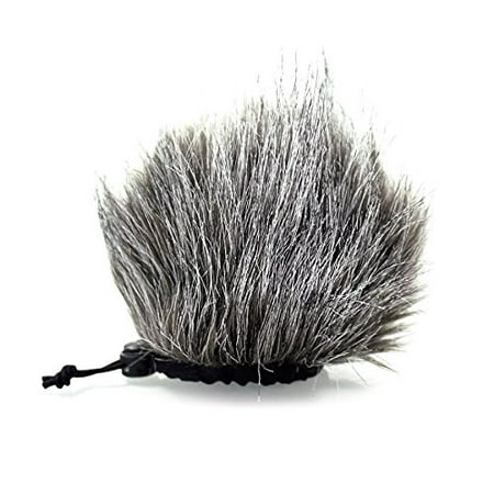 CamDesign Furry Microphone Windscreen Wind Muff for Portable Digital audio Recorders up to 10cm X 14cm_W x D_ fits Zoom