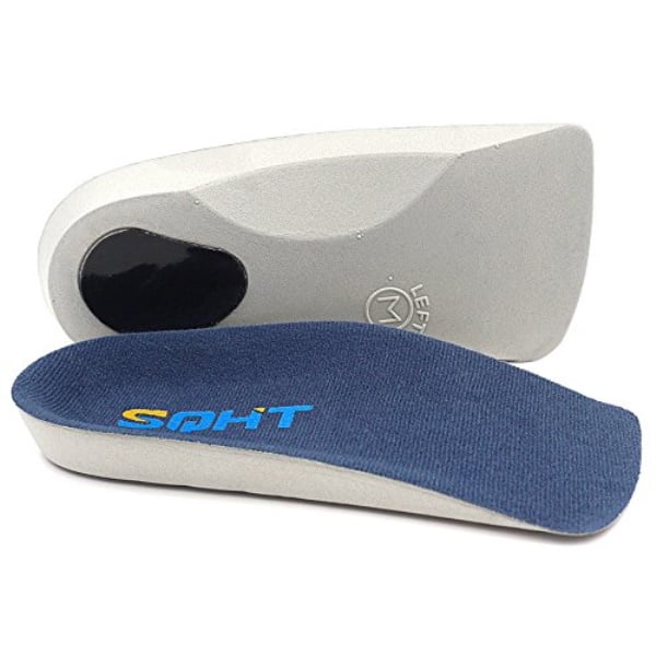 sqht 3/4 orthotics shoe insoles arch support insert correct over