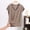 Khaki, variant on Gifts Dianli PJs Loungewear Striped V Neck Short Sleeve Lightweight Summer Pajama Top Breathable Thin Fabric Casual Loose Fit Simple Homewear Comfortable Nightwear Sleepwear