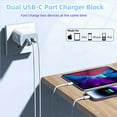 thumbnail image 3 of For iPhone Fast Charger【Apple MFi Certified】 Dual Port Wall Charger Block with 6FT Lightning Cable Compatible For iPhone 14/14 Pro/14Pro Max/13/13 Pro/12/12 Pro/12 Pro Max/11/Xs Max/XR/X, 3 of 6
