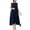 Navy, variant on Sleeveless Asymmetrical Maxi Dress for Women Loose Fit Summer Cotton Linen Casual Long Dress with Pockets Tunic