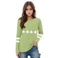 thumbnail image 4 of Kaemgyyd Toddler St. Patrick's Day Shirt Baby Boy Girl Cute Print Long Sleeve Tee Spring Crew Neck Green Casual Tops 3-14 Years, 4 of 5