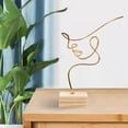 thumbnail image 4 of Escultura Estatua Soledad Arte Abstracto 2 X Adorno Artesanía Decoración, 4 of 10