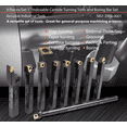 thumbnail image 2 of Accusize 1" Indexable Turning Tool and Boring Bar Set, 9-piece Set, 2988-0001, 2 of 7