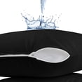 thumbnail image 2 of Protector de almohada Utopia Bedding impermeable (paquete de 2) negro, 2 of 8