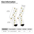 thumbnail image 2 of Cauagu Bee Print Crew Socks for Women and Men,Adult Athletic Running Socks 1-Pair Sports Socks Work Gear Socks with Moisture Wicking, 2 of 6