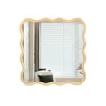 thumbnail image 5 of Mirror for Bathroom, Modern Vanity Mirror, Modern Scalloped Designed Wall Mirror, Wood Framed Mirror Excellent Reflection Hang Vertically Or Horizontally, 5 of 9