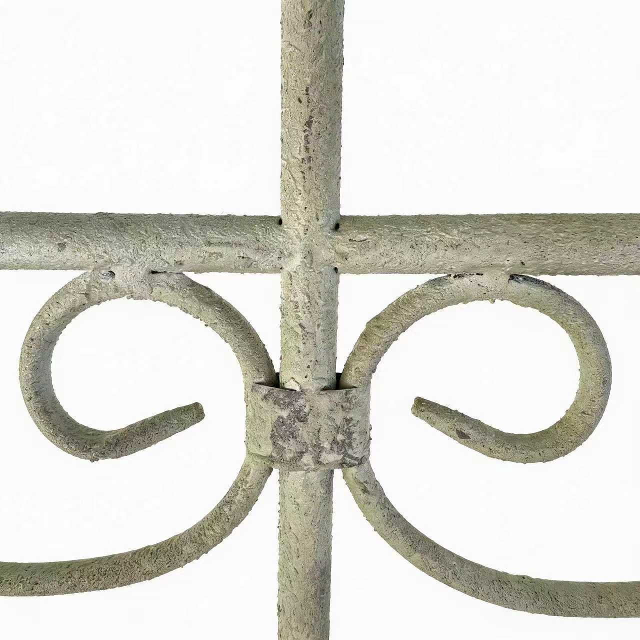 YIYADO 25.6"×67.72" Iron Garden Fence, Vintage Green Rustic Style Decorative Fence Panels, Outdoor Yard Landscape Pathway Border, Animal Barrier for Flowers & Plants, Climbing Trellis