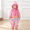 Hot Pink, variant on Toddler Kids Hooded Fleece Jumpsuit Zip Front Colorful Whale Duck Chick Bird Design Warm Footless Romper for Toddler Kids Daily Play Daycare