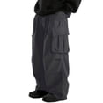 thumbnail image 4 of Luvrsol Big and Tall Men's Work Pants Solid Loose-Fit Straight-Leg Casual Cargo with Multiple Pockets, S-5XL, 4 of 6