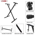 thumbnail image 5 of 5 Core Keyboard Stand Digital Piano Riser Adjustable X Style Electric Key Board Casio Synth Holder Foldable Portable Fits 54 61 88 Keys - Ks 1x - Ks 1x Blu, 5 of 5