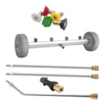 thumbnail image 2 of vortess Frame Cleaner Compatible with Pressure Washer, Bottom Sprayer, Extension Bar and Gray Wheels, 2 of 9