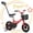 Red, variant on KEANO Voyager 10 Inch Kids Bike for Boys and Girls Ages 1-3 Years, Toddler Bike with Training Wheels & Basket, Detachable Parent Push Handle, Children Bicycle, Green
