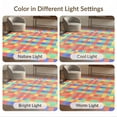 thumbnail image 7 of ODIKA 3'x5' Washable Accent Rug Pet Friendly, Non-Shedding Mat Bedside Retro Checkered Hopscotch Plaid Block Squares Storybook for Nursery Room, 7 of 7