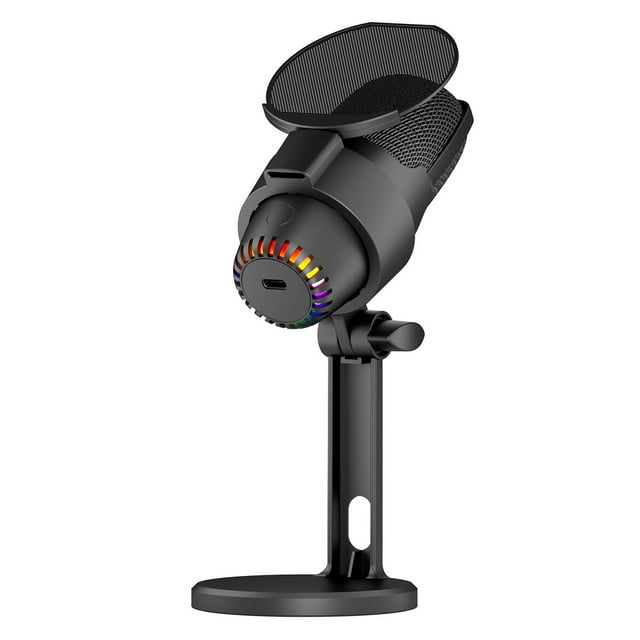 Microphone, avec Réduction de Bruit pour Couper le Kit Compatible avec le Bruit Muet Compatible avec Ordinateur Micro Kit Réduction de Bruit Jouer Kit Micro avec Clé pour Couper Jouer un Jeu de Réduction de Clé Compatible avec -