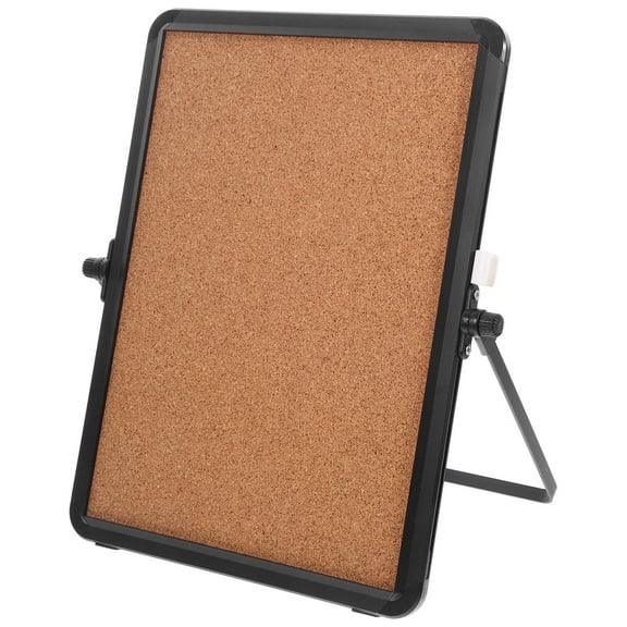 MEIBUTYUP Rotatable Bulletin Board with Stand for Home and Office Use, Brown, 1 Set, and Practical